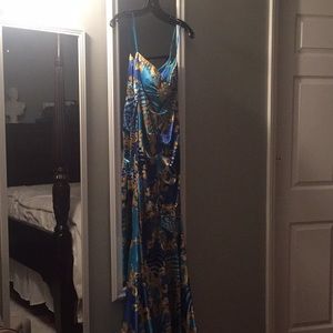 Mermaid Blue prom dress